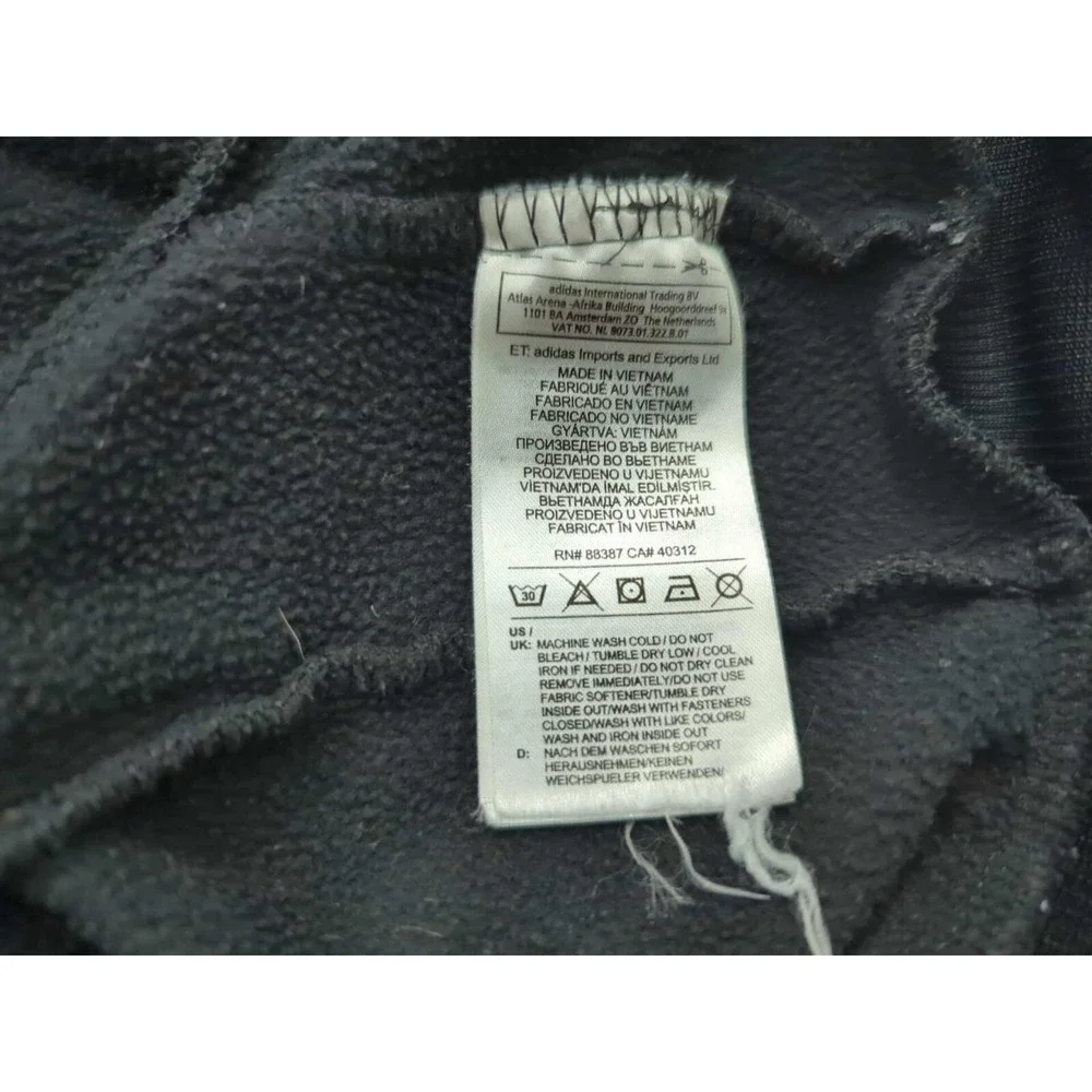 Adidas Full Zip Hoodie Mens Small Black adidas Basketball‎ Club Climawarm